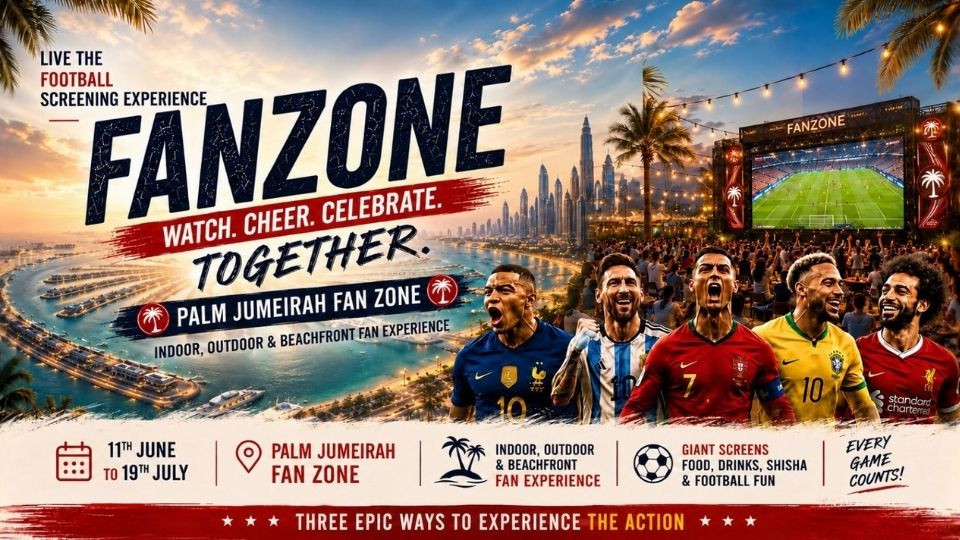 Football FanZone at Logs & Embers Smokehouse by the Beach, Palm Jumeirah