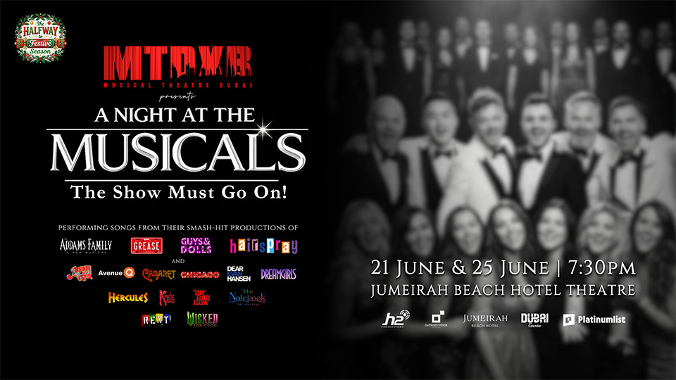 MTDXB представляет “A Night at the Musicals” в Jumeirah Beach Hotel